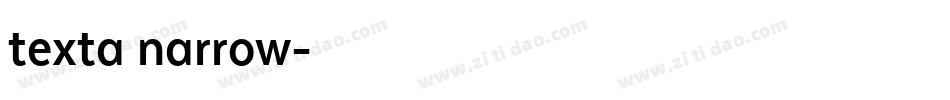 texta narrow字体转换